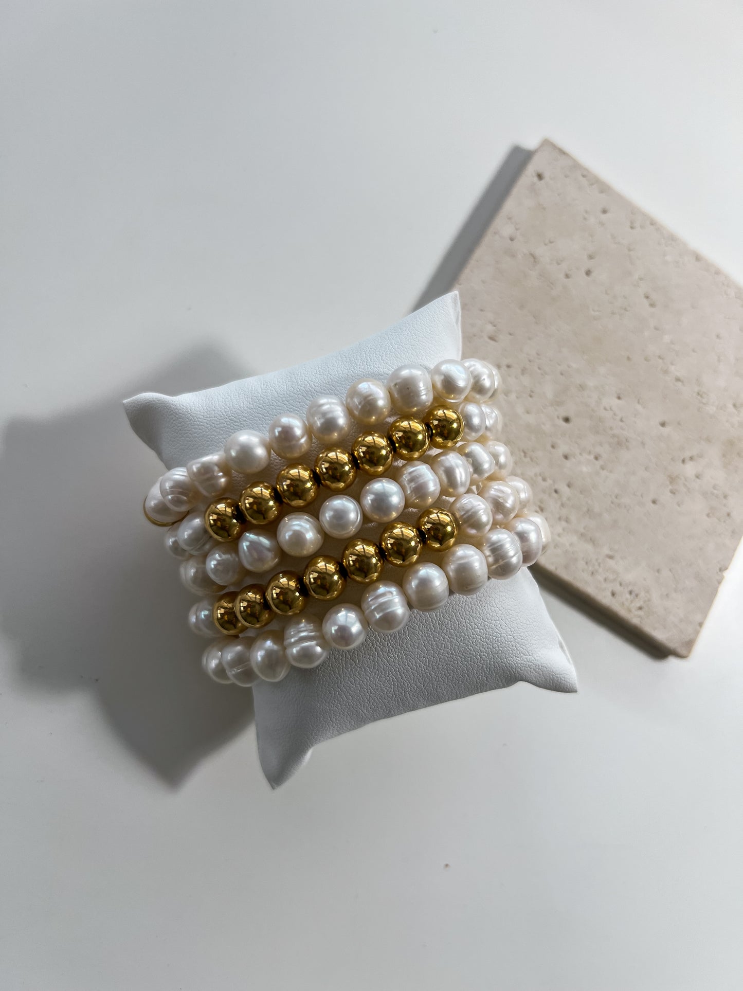 Fresh pearl elastic bracelet