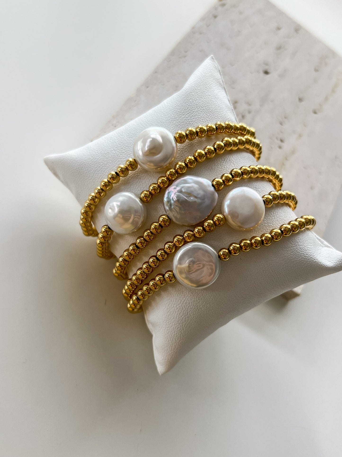Pearl SS statement bracelet