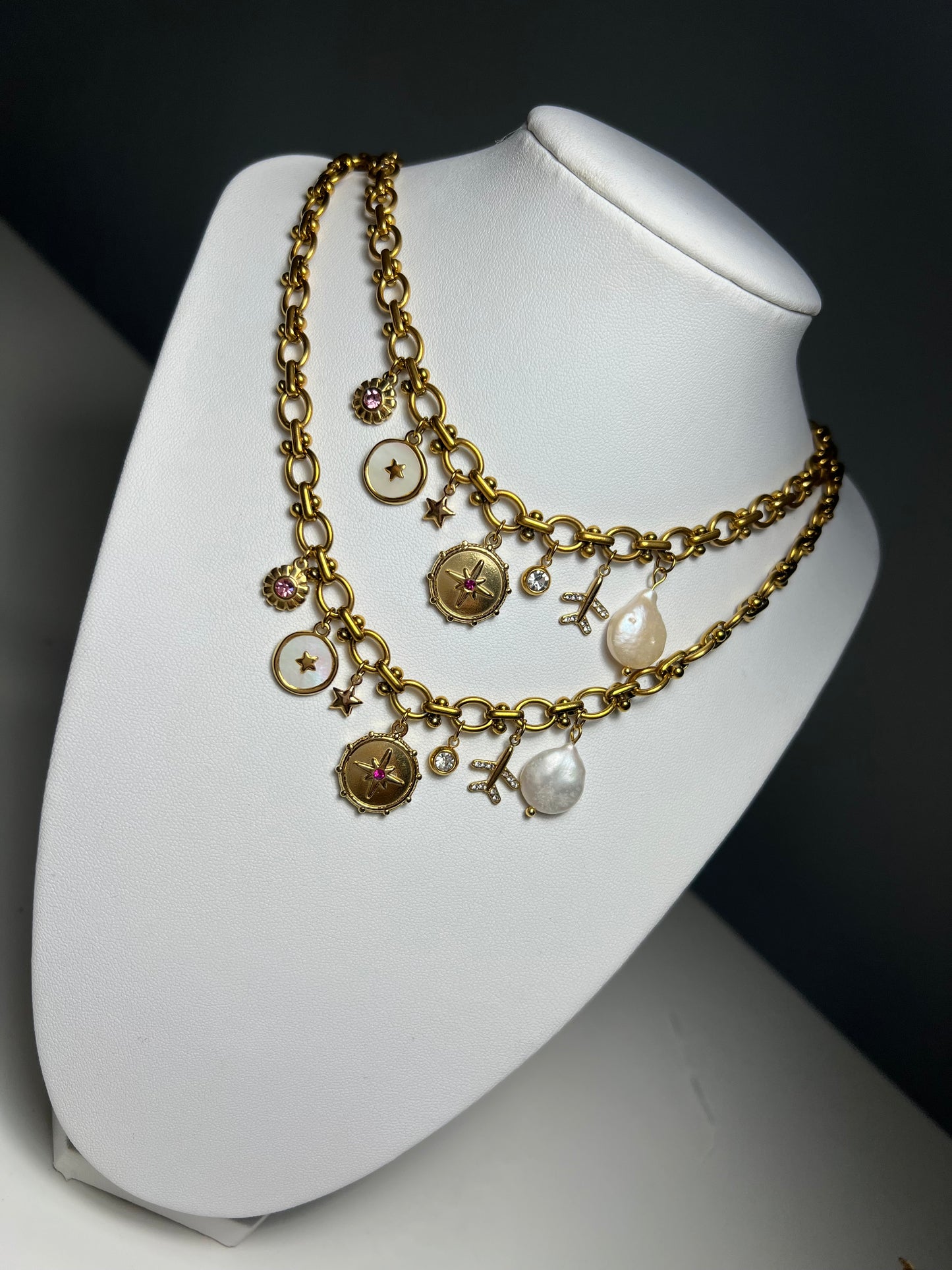 Charm travel necklace
