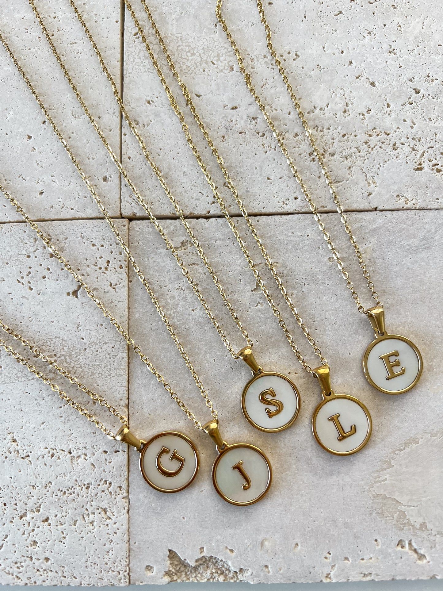 Initial SS necklace