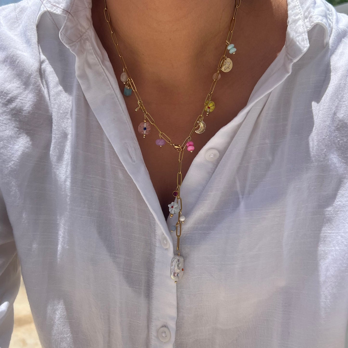 Lariat necklace