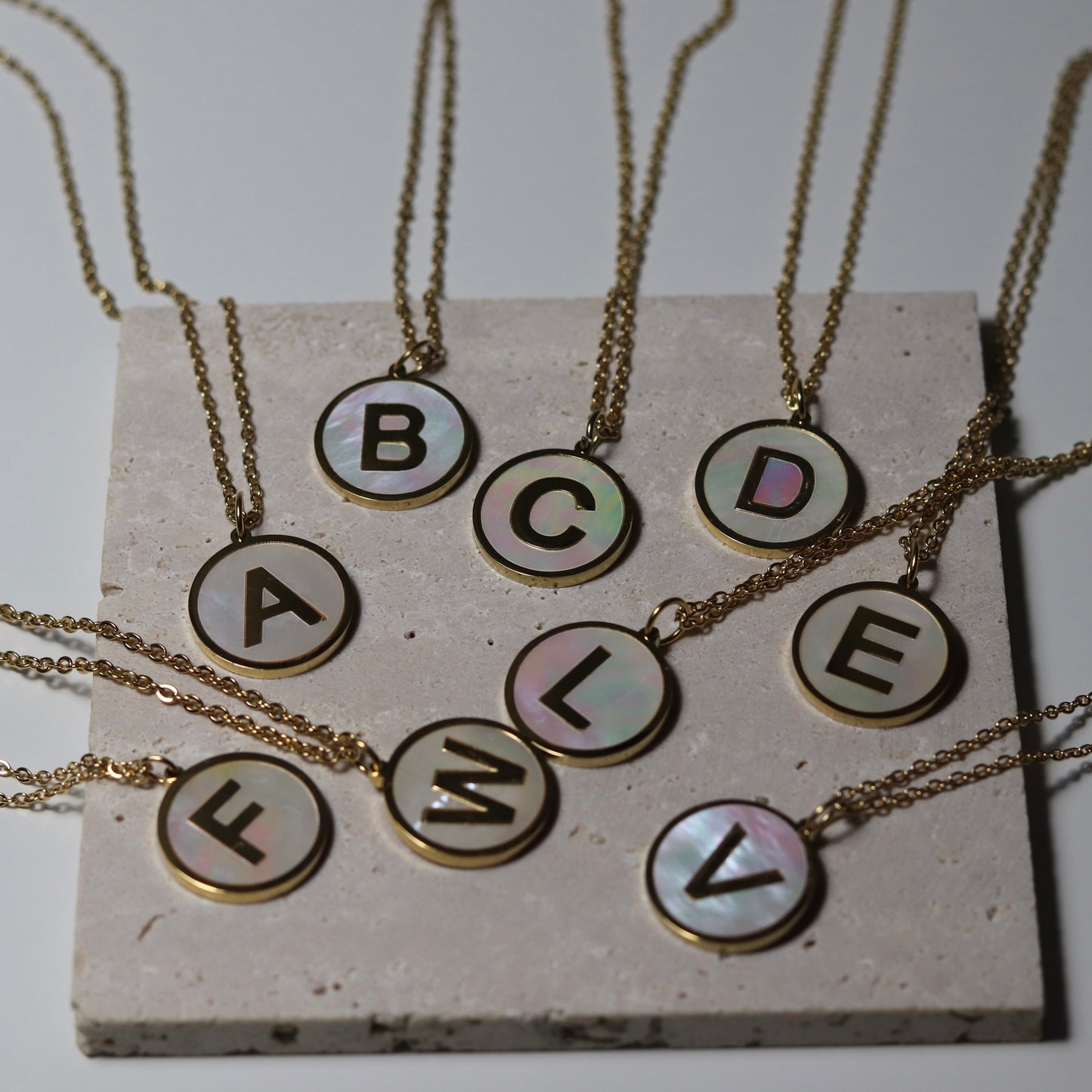 Initial SS necklace