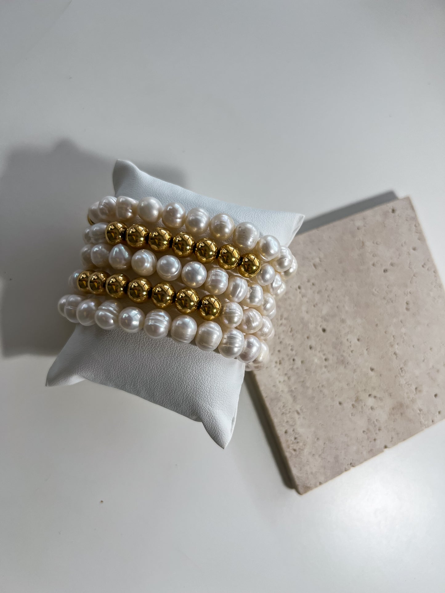 Fresh pearl elastic bracelet