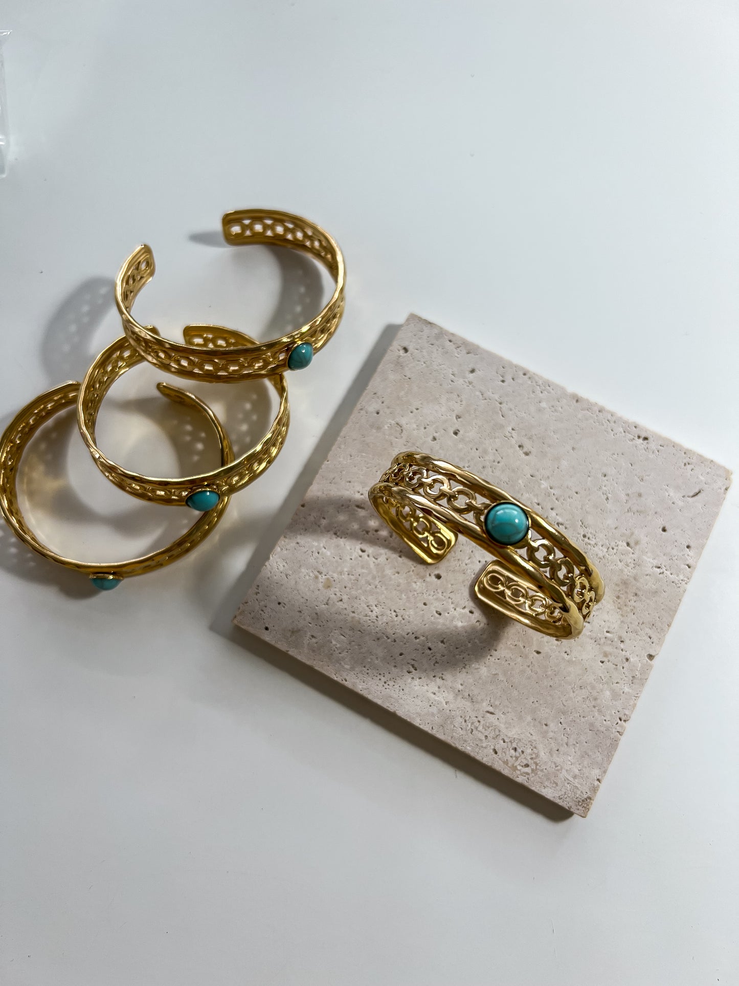 Blue SS bangle bracelet