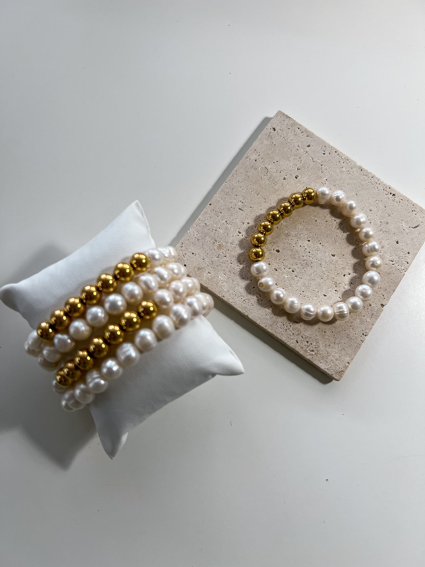 Fresh pearl elastic bracelet
