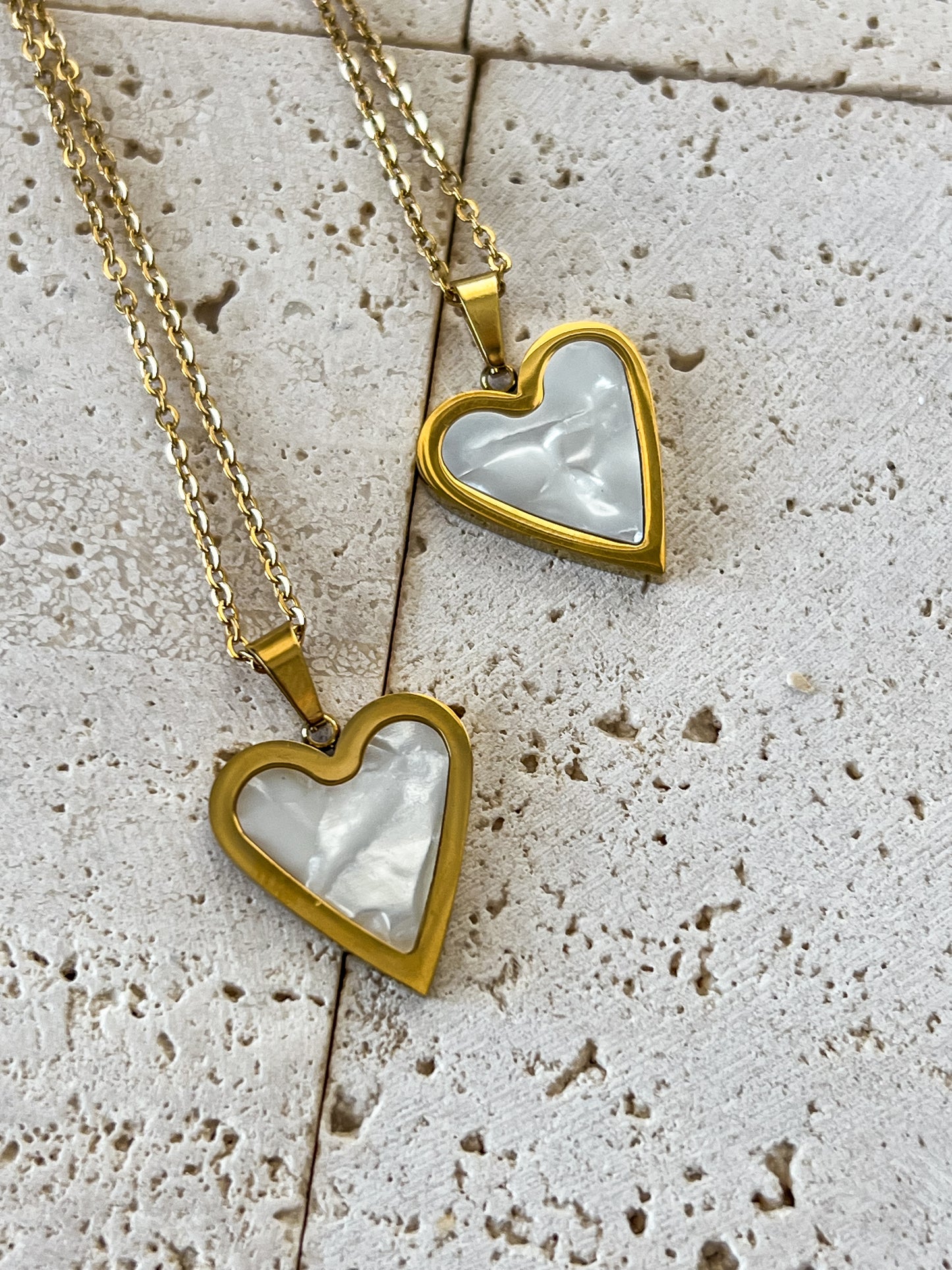 Nácar heart necklace