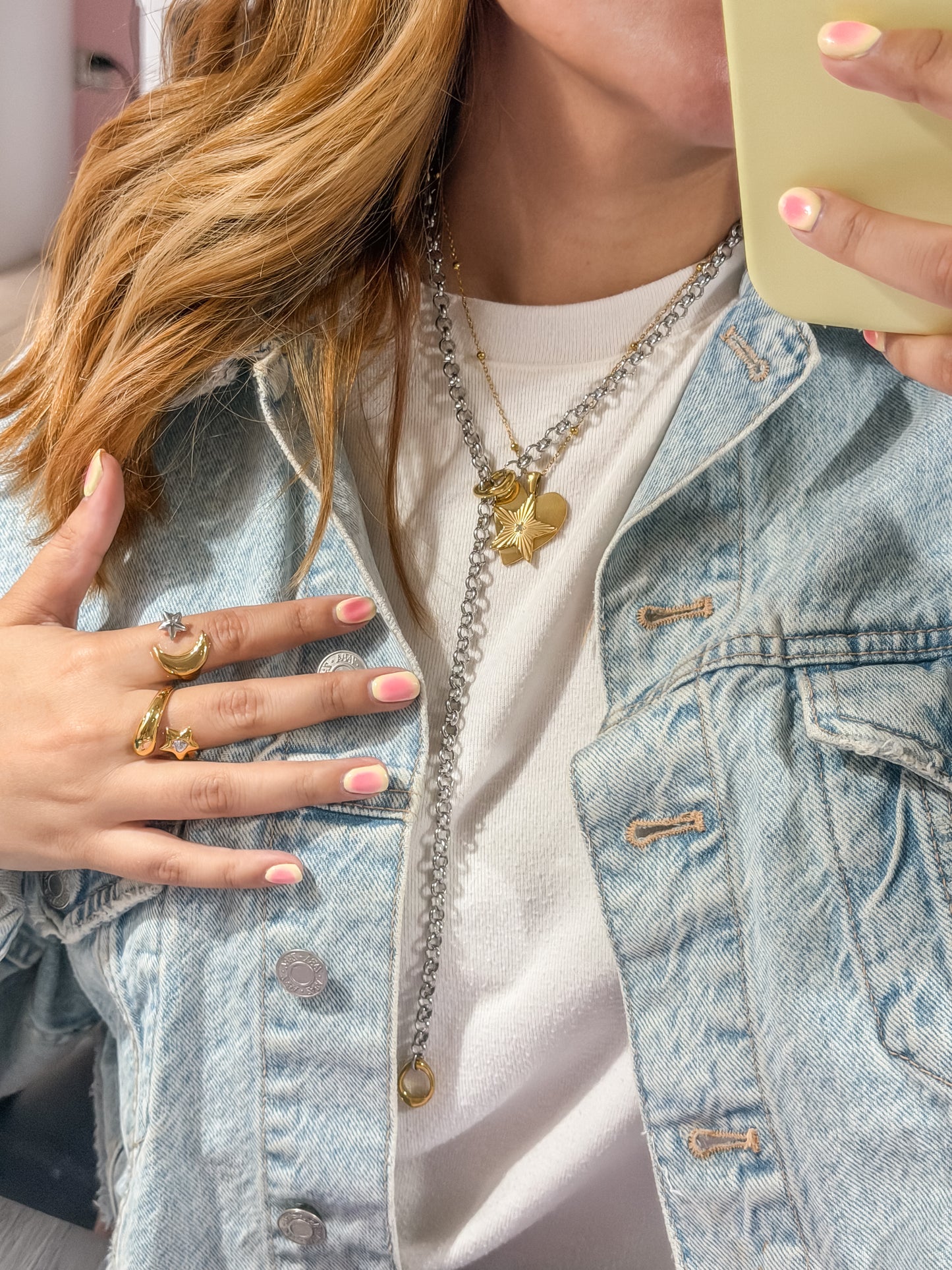 Mix lariat necklace