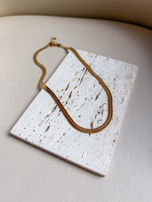 Snake chain necklace 17”