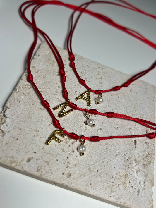 Initial pearl necklace