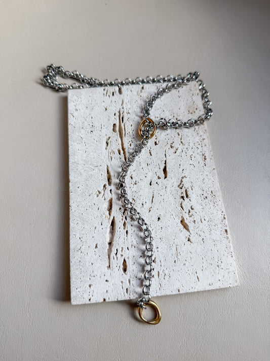 Mix lariat necklace
