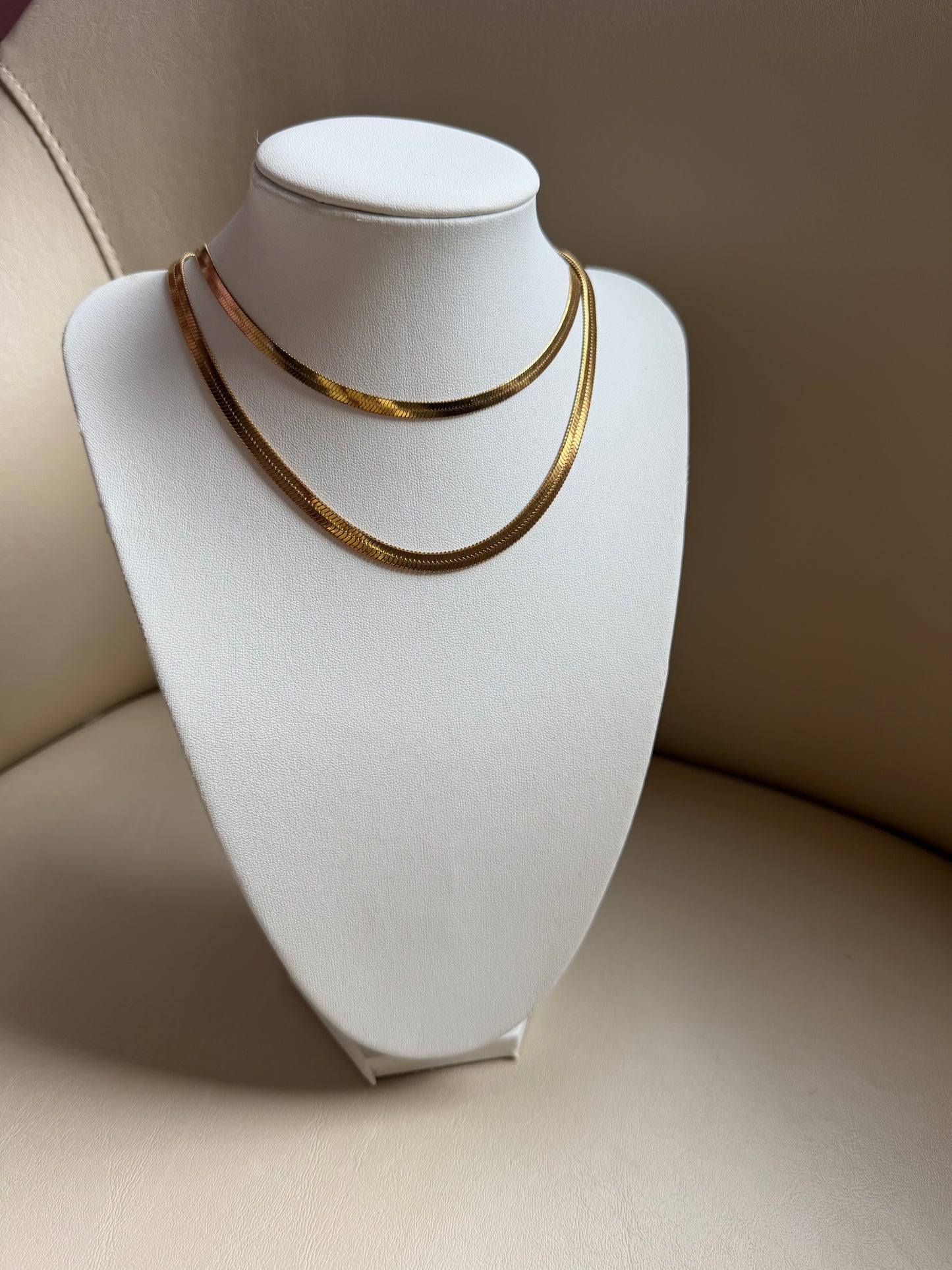 Snake chain necklace 17”